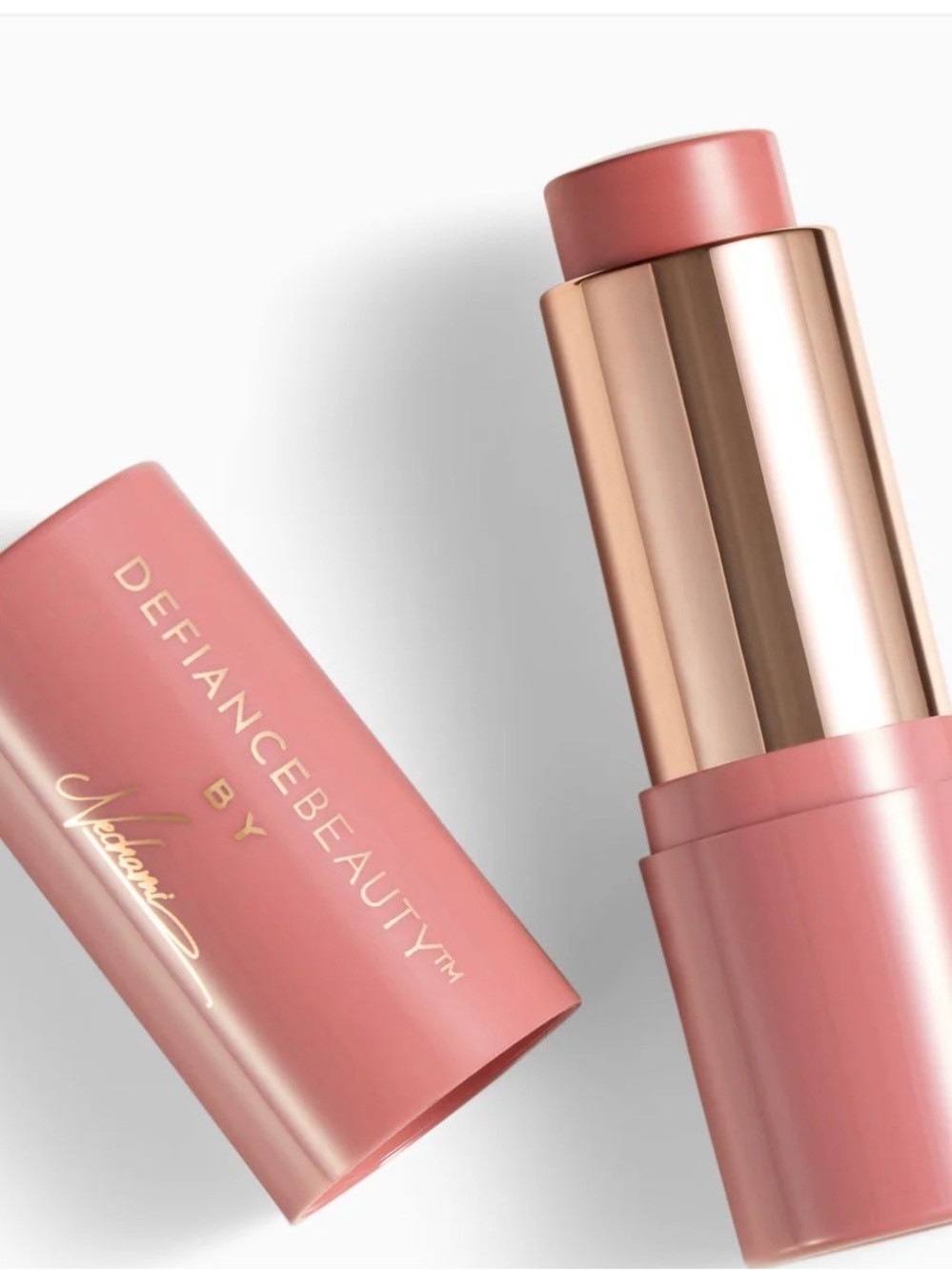 New defiance beauty Silk Peptide Blush Stick — Rose Pink clean
